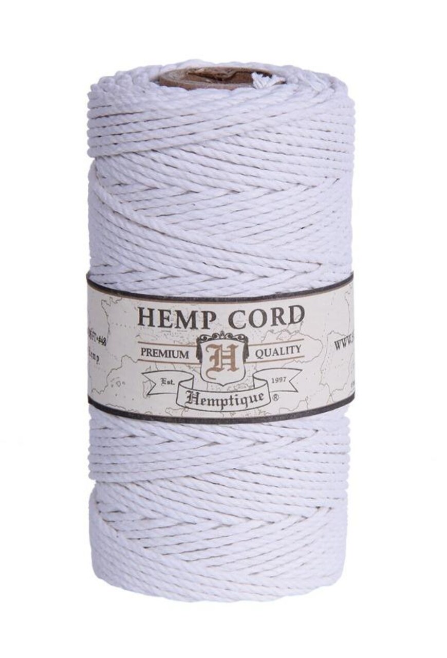 Hemptique 1.8mm #48 Hemp Cord Spools Jewelry Bracelet Making Crafting Scrapbooking Bookbinding Mixed Media Crocheting Macrame Gift Wrapping Outdoor Gardening